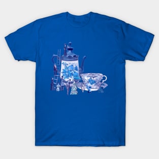 Victorian Coffee (Delft Blue Edition) T-Shirt